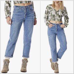 Unionbay Sawyer Straight Leg Cropped Boyfriend Jeans 8